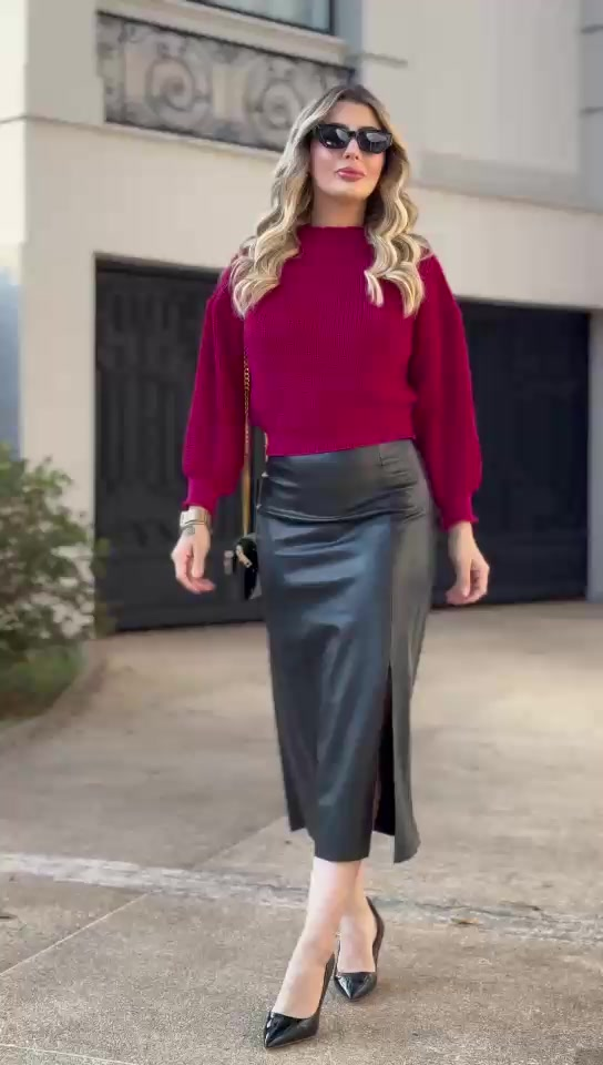 blusa de frio feminina casaco inverno trico tricot SELINE