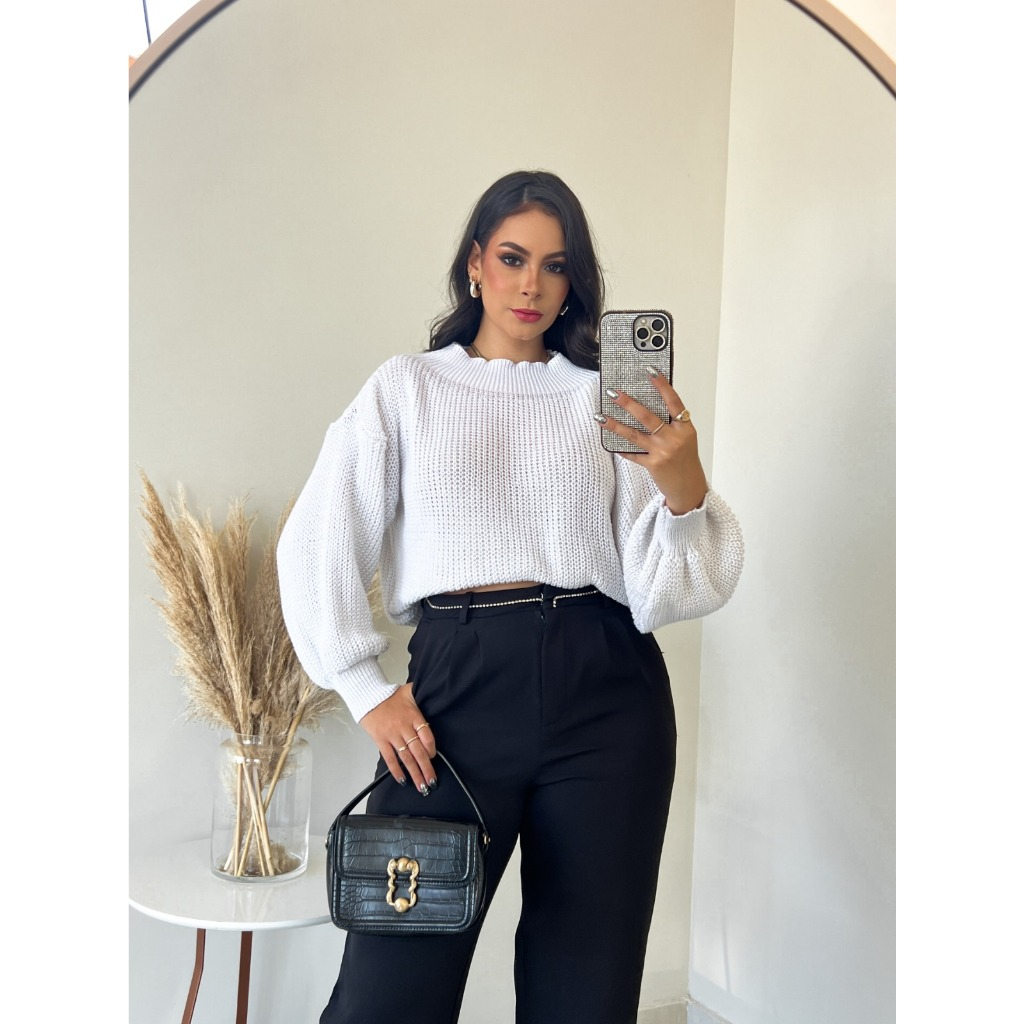 blusa de frio feminina casaco inverno trico tricot SELINE