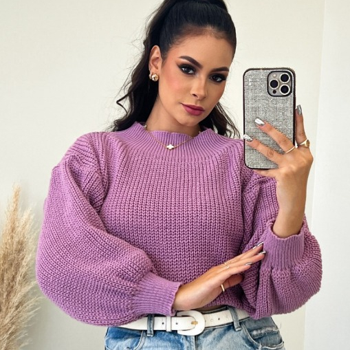 blusa de frio feminina casaco inverno trico tricot SELINE