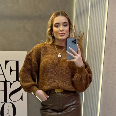 Blusa Feminina Tricot SELINE Inverno Elegante