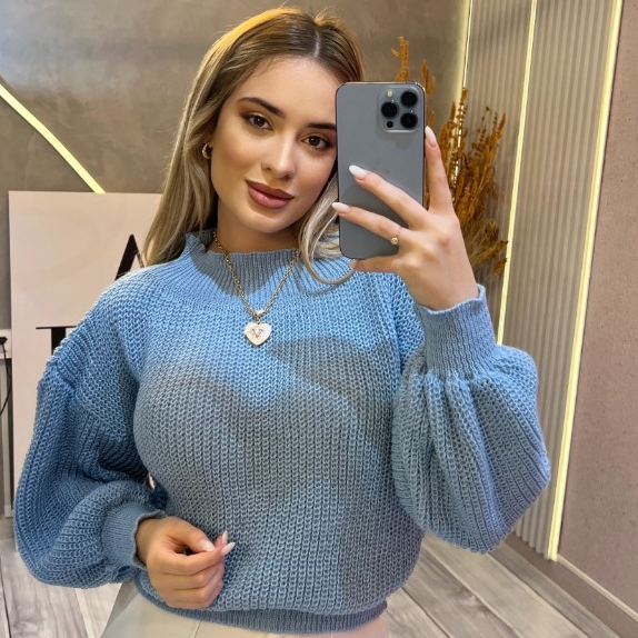 blusa de frio feminina casaco inverno trico tricot SELINE