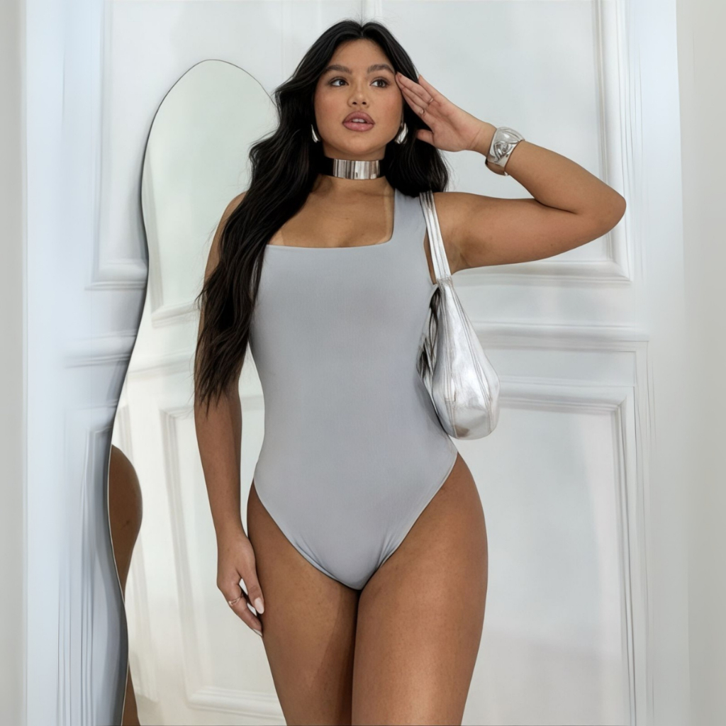 KIT 2 BODY FEMININO SUPLEX REGATA FORRO DUPLO PREMIUM