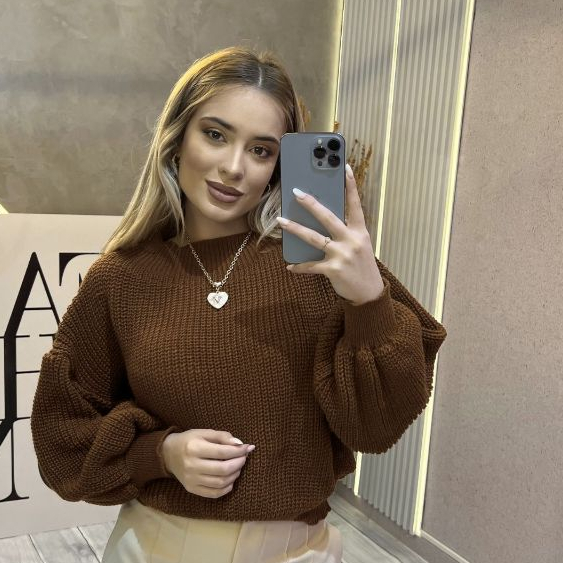 Blusa Feminina Tricot SELINE Inverno Elegante